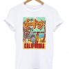 Best Surfing In California Santa Monica Beach T-shirt
