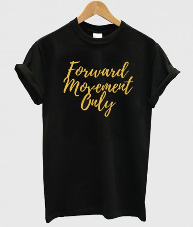 black travel movement t shirts