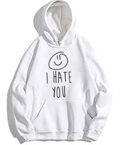I Hate You Smiley Hoodie