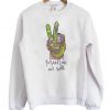 Make Love Not War Peace Hand Sign Sweatshirt