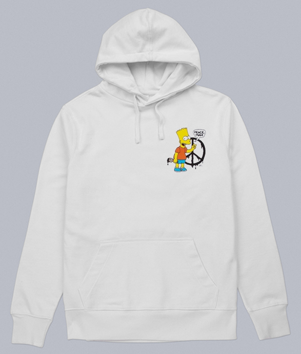 Bart Simpson Peace Man Hoodie
