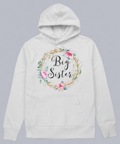 Big Sister Floral Hoodie