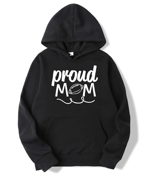 Proud Mom Football Hoodie