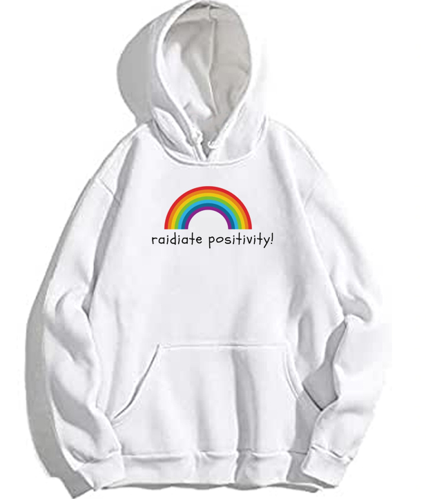 Radiate Positivity Rainbow Pullover Hoodie