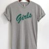 Girls Green Letters T-shirt