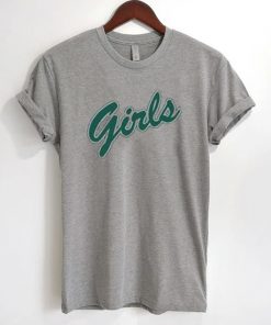 Girls Green Letters T-shirt