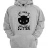 Cat Hair Is Lonely People Glitter Hoodie