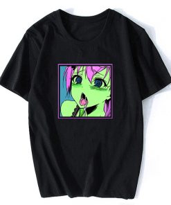 Hentai Manga Funny PORG Shirt Sexy Face Anime Cosplay T-shirt