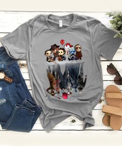 Horror IT Character Friends Halloween Upside Down T-shirt