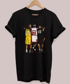 Kobe Bryant Michael Jordan and Lebron James T-shirt