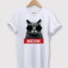 Meow Cat Graphic T-Shirt