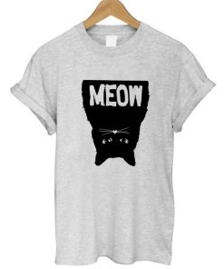 Upside Down Cat Meow T-Shirt