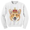 Corgi With Crown Sweatshirt