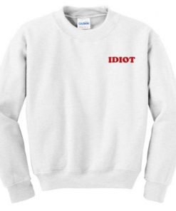 Idiot Pocket Print Sweatshirt