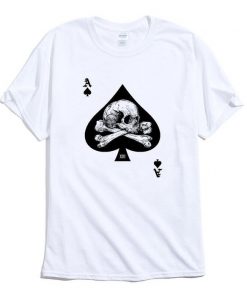 Ace of Spades Skull Poker Tee