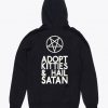 Adopt Kitties & Hail Satan Hoodie
