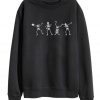 Funny Dancing Skeleton Halloween Sweatshirt