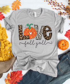 Love Fall Y'All Thanksgiving T-Shirt