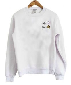 Me You Unicorn Pocket Print Sweatshirt