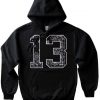 13 Black Bandana Hoodie
