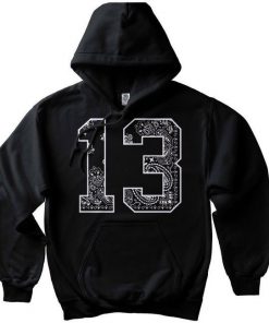 13 Black Bandana Hoodie