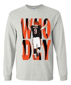 Cincinnati Bengals Joe Burrow Who Dey Sweatshirt