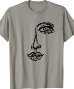 Abstrack One Line Drawing T-Shirt