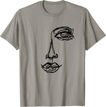 Abstrack One Line Drawing T-Shirt