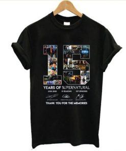 15 Year Of Supernatural T shirt