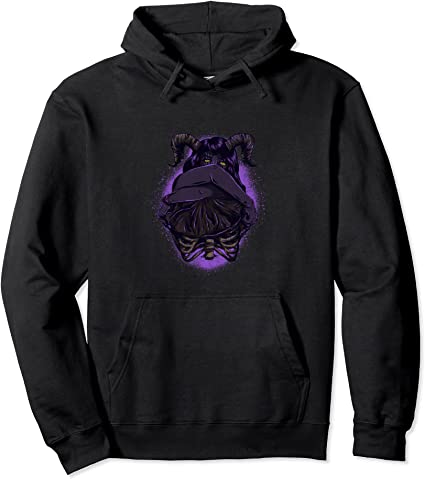 Emo Aesthetic Gothic Clothes Witchcraft Devil Goth Girl Pullover Hoodie