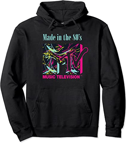 MTV Logo with abstract funky new Wave Lines Hoodie