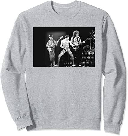 Queen Freddie Mercury Live B&W Photo Sweatshirt