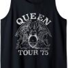 Queen Tour 75 Crest Logo Tank Top