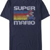 Super Mario Running Retro Stripe T-Shirt