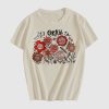 It's okay to boho floral T-shirt