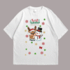 Deer and Snowman Christmas Front White