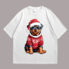 Dog Merry Cristmas Front White