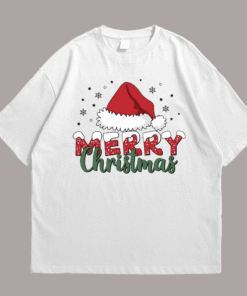 Hat Merry Christmas Front White
