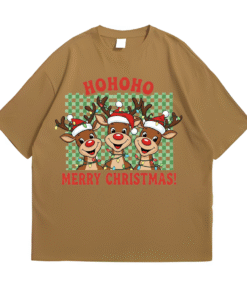 Hohoho Deer Merry Christmas Front Sand