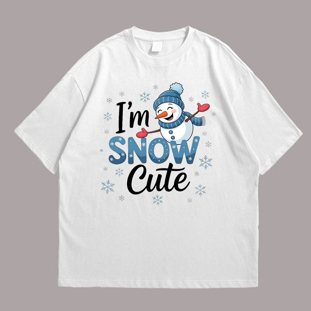 Im Snow Cute Front White