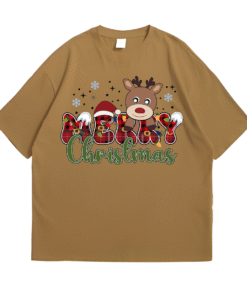 Merry Christmas Deer Front Sand