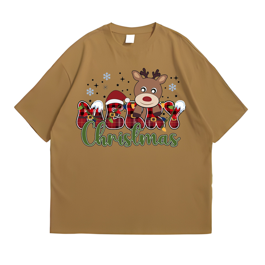 Merry Christmas Deer Front Sand