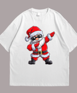 Santa Aura Christmas Front White