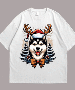 Siberian Husky Front White