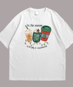 To be Jolly and Caffeinated Front White