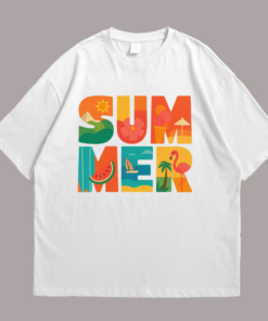 Colorful Summer Typography Tshirt