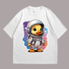 Duck Astronaut Front White