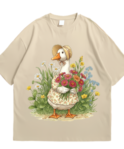 Goose with Spring Flowers