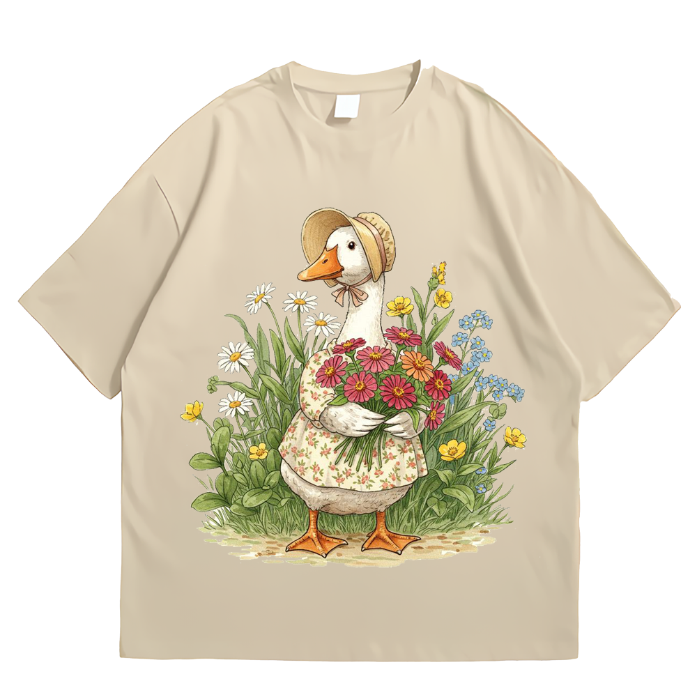 Goose with Spring Flowers