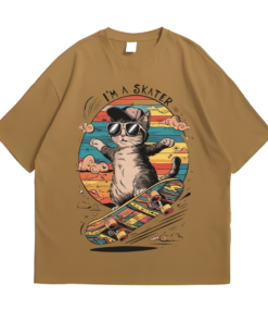 Im a Skater Cat Front Sand